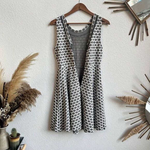 Nwt Stitch Fix Pixley Womens Millie Textured Knit Circle Print Fit Flare Dress S - Picture 7 of 10